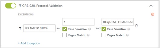 Exception Highlighted