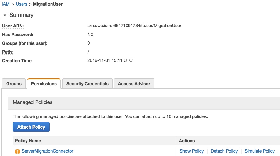 MigrationUser Role Mapping