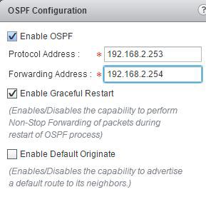 NSX Edge OSPF Protocol Forward
